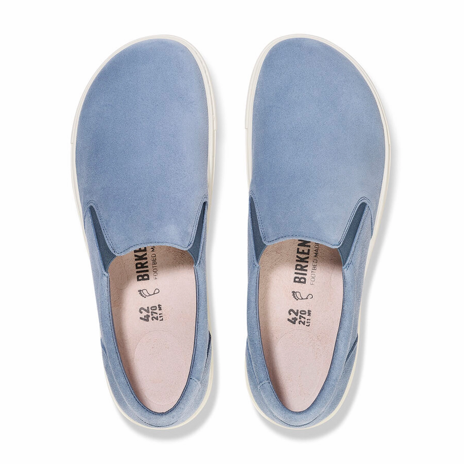 Birkenstock Oswego Slip On Sneaker (Men) - Elemental Blue Suede Neutral Mood