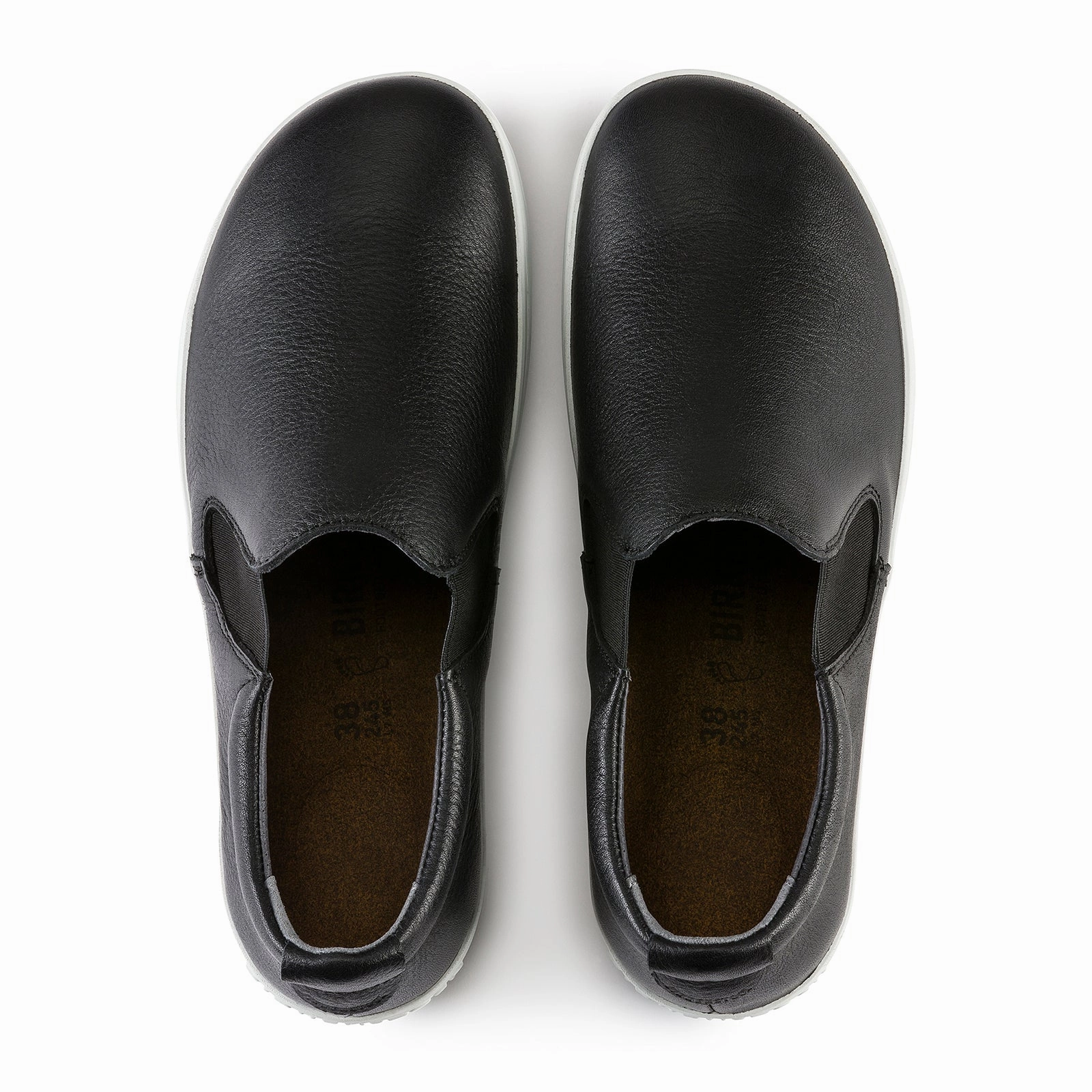 Steady Pace Birkenstock QO400 Slip On Safety Shoe (Unisex) - Black Leather