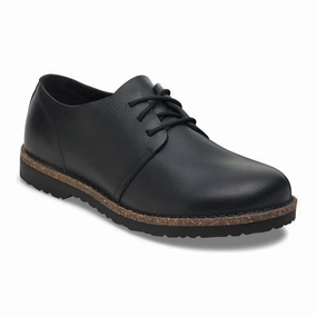 Birkenstock Uppsala Low Oxford (Men) - Black Leather Ground Guard
