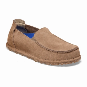 Quick Breeze Effortless Comfort Birkenstock Utti Narrow Slip On (Women) - Taupe Suede