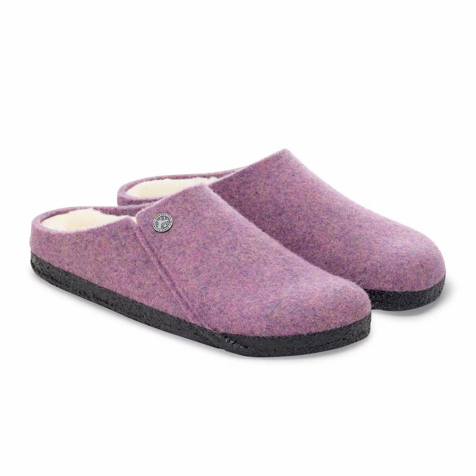 Arch support Multi-Purpose Birkenstock Zermatt Shearling Slipper (Women) - Mauve Wool/Natural Shearling