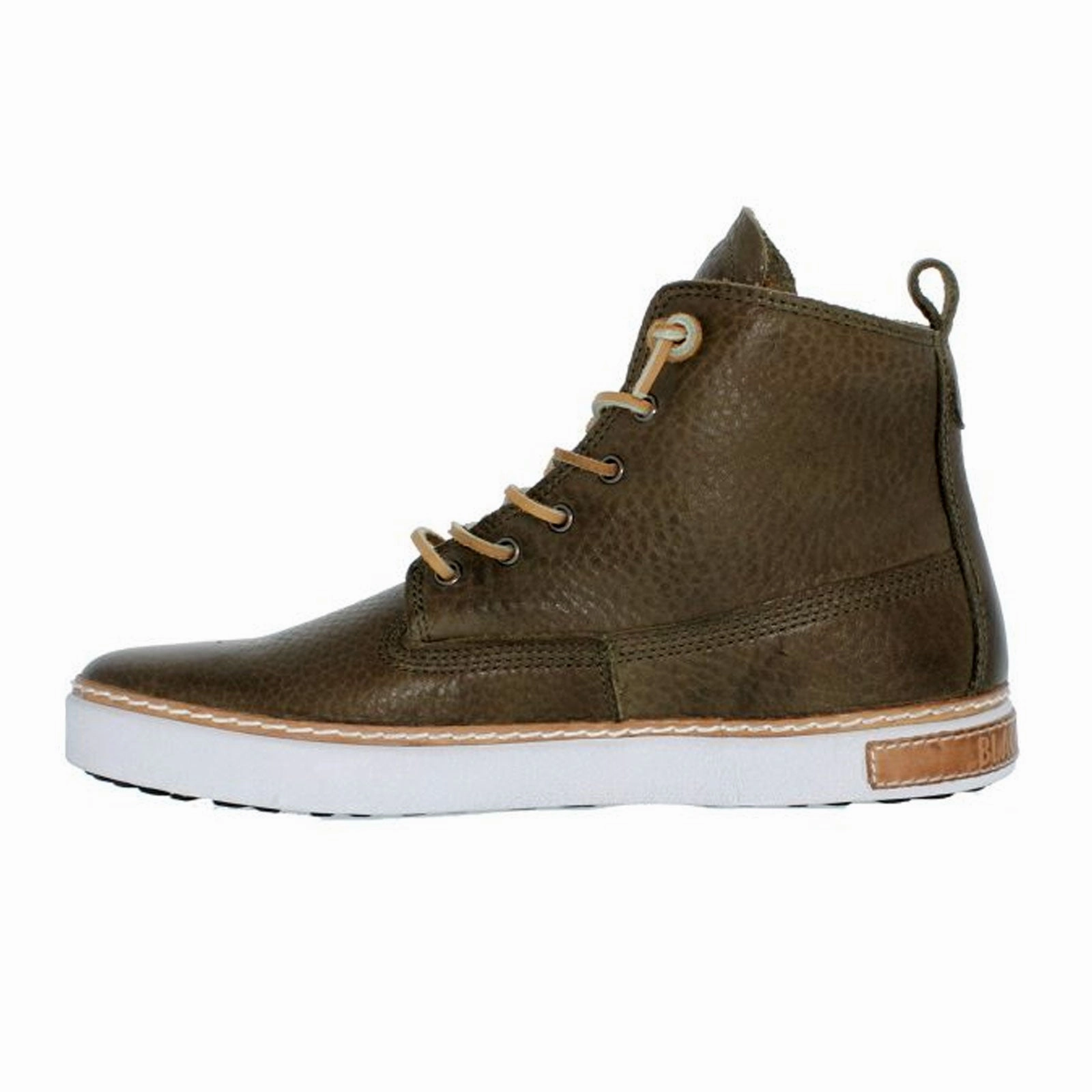 Mesh Upper Hold Strong Blackstone AM02 LW High Top Sneaker (Men) - Olive