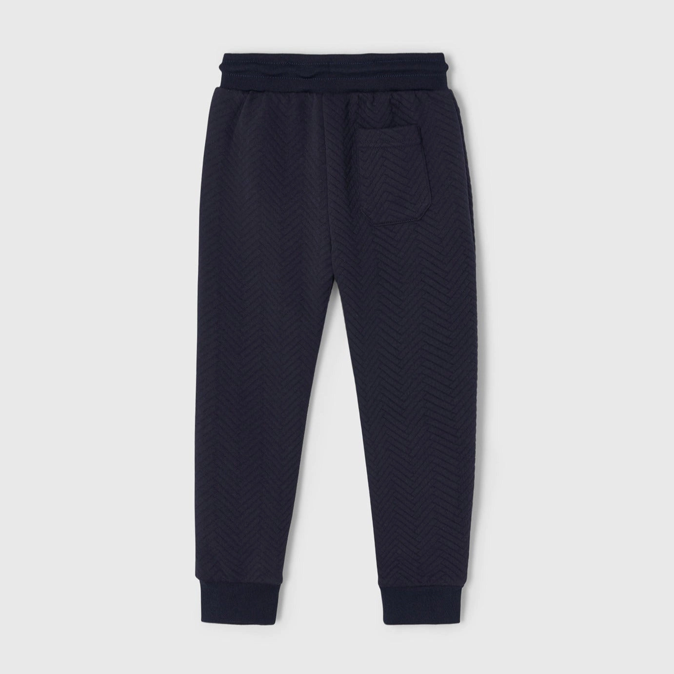 Mayoral 4581-002 Kids Fishbone Long Pants - Navy Blue Easy care kids' outfits