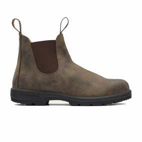 Comfortable All-day Shoes Blundstone Classic 585 Chelsea Boot (Unisex) - Rustic Brown