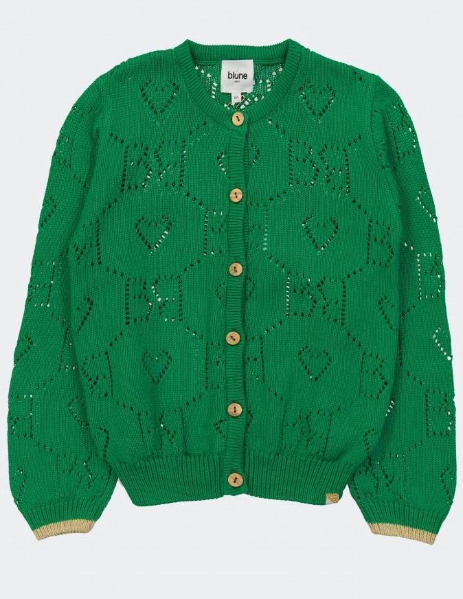 Fairy costumes for children Blune - Kids Girl Coeur De Rocker Cardigan - Pomme