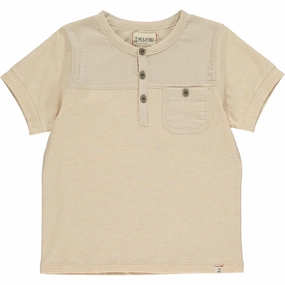 Water resistant kids' apparel Boardwalk Cream Panelled Top