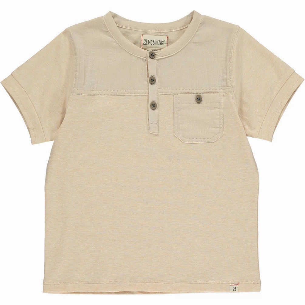 Water resistant kids' apparel Boardwalk Cream Panelled Top
