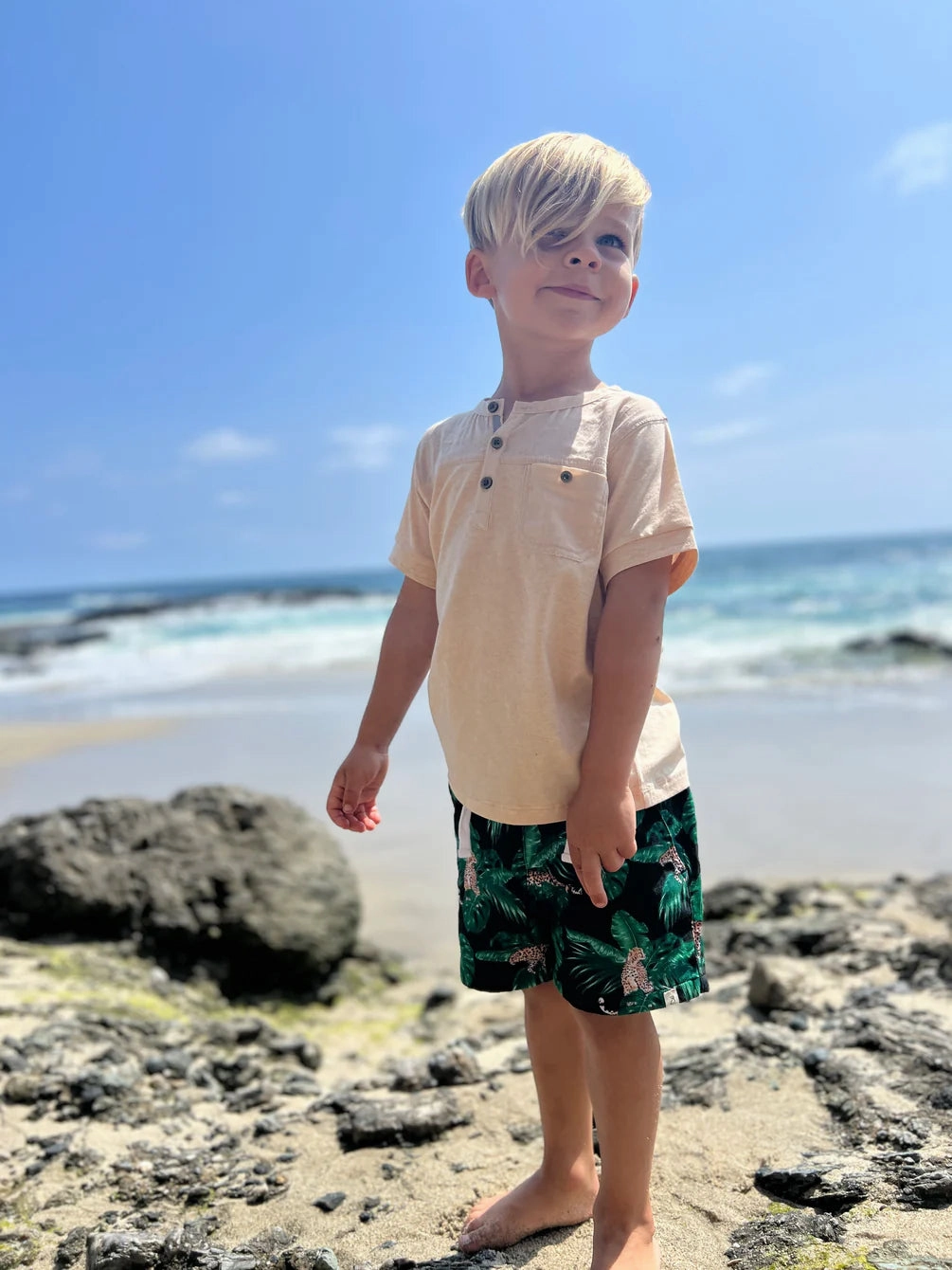 Boardwalk Cream Panelled Top School - wear