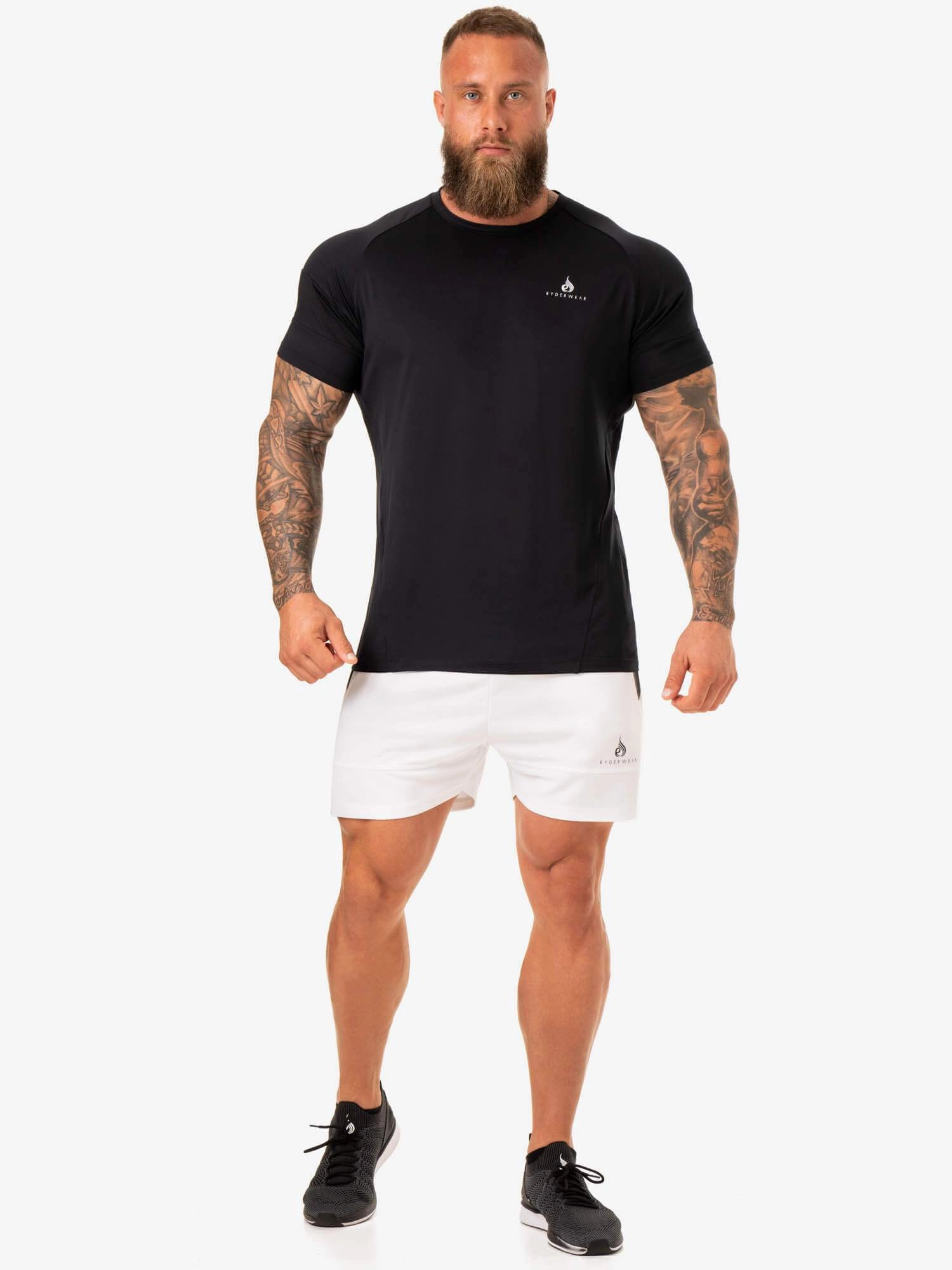 Clean Fit Action Mesh Short - White