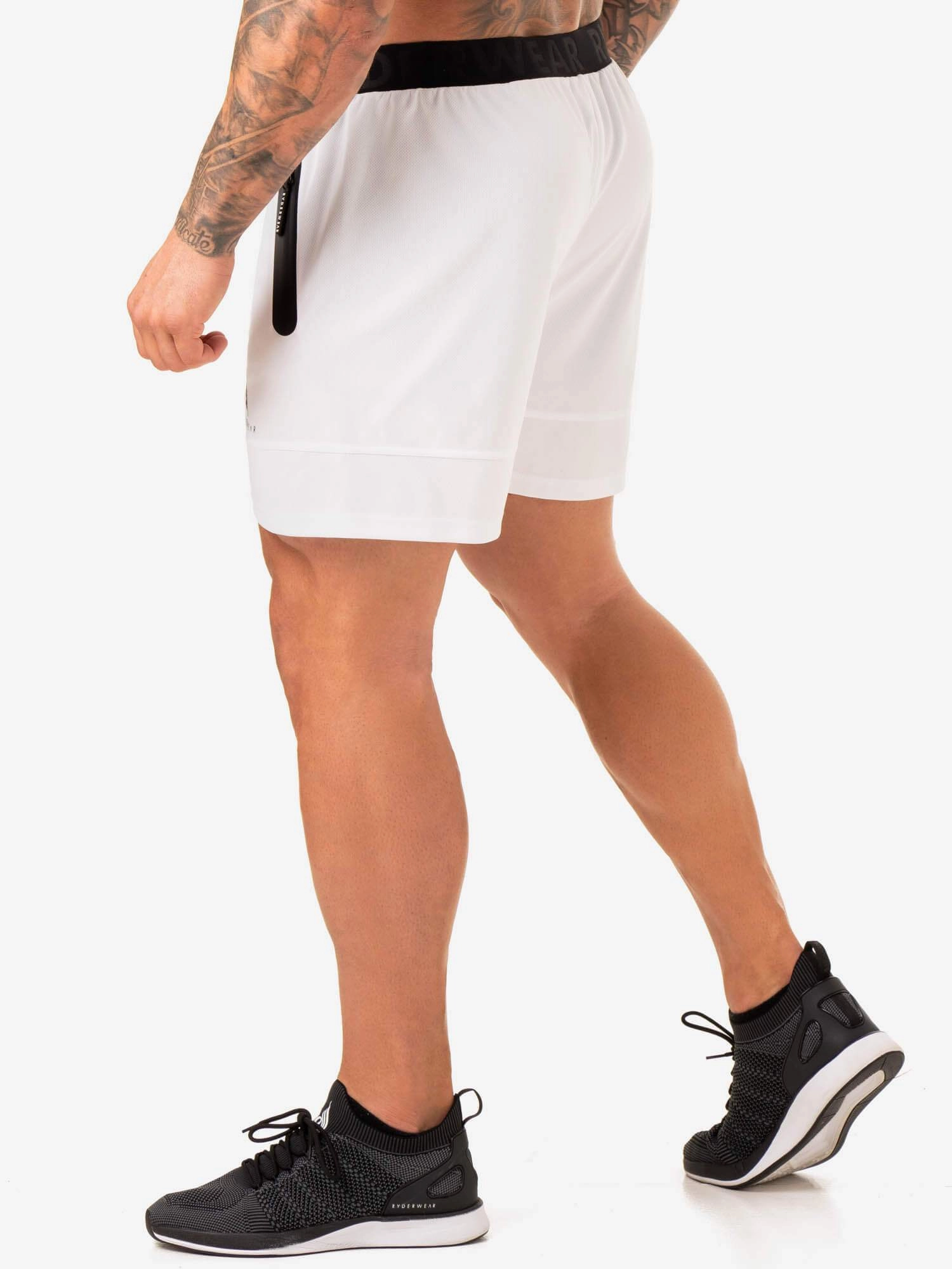 Action Mesh Short - White surfing gear Light Stretch