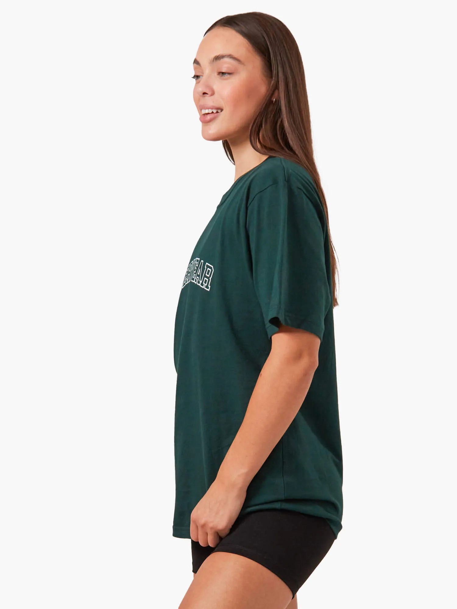 Oversized T-Shirt - Bottle Green Comfy Base Chill Comfort Wear