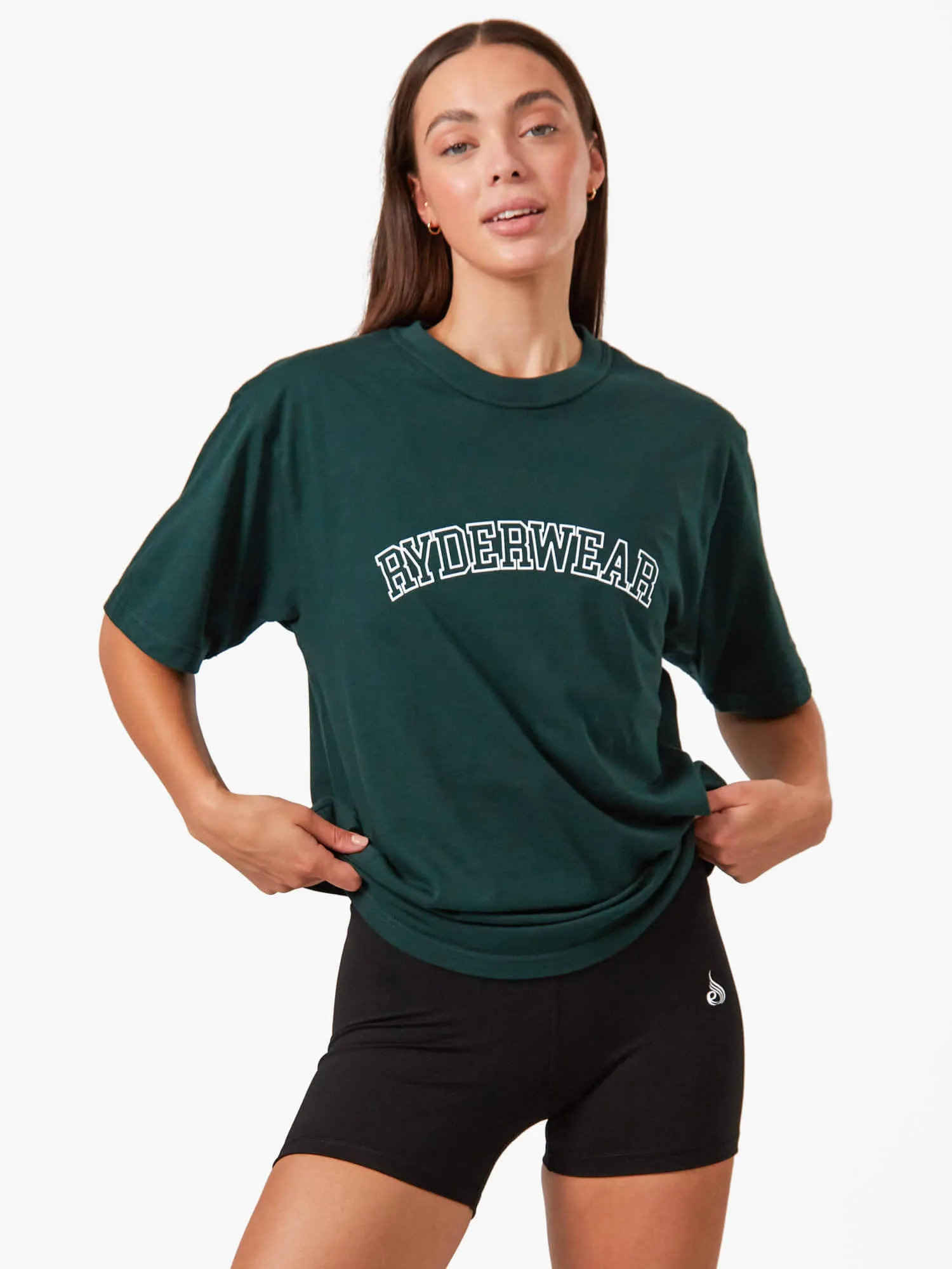Trendy Comfort Wear Oversized T-Shirt - Bottle Green