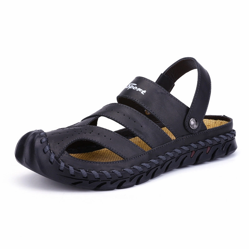 Versatile Slip-Ons Breathable and Comfortable Leather Sandals