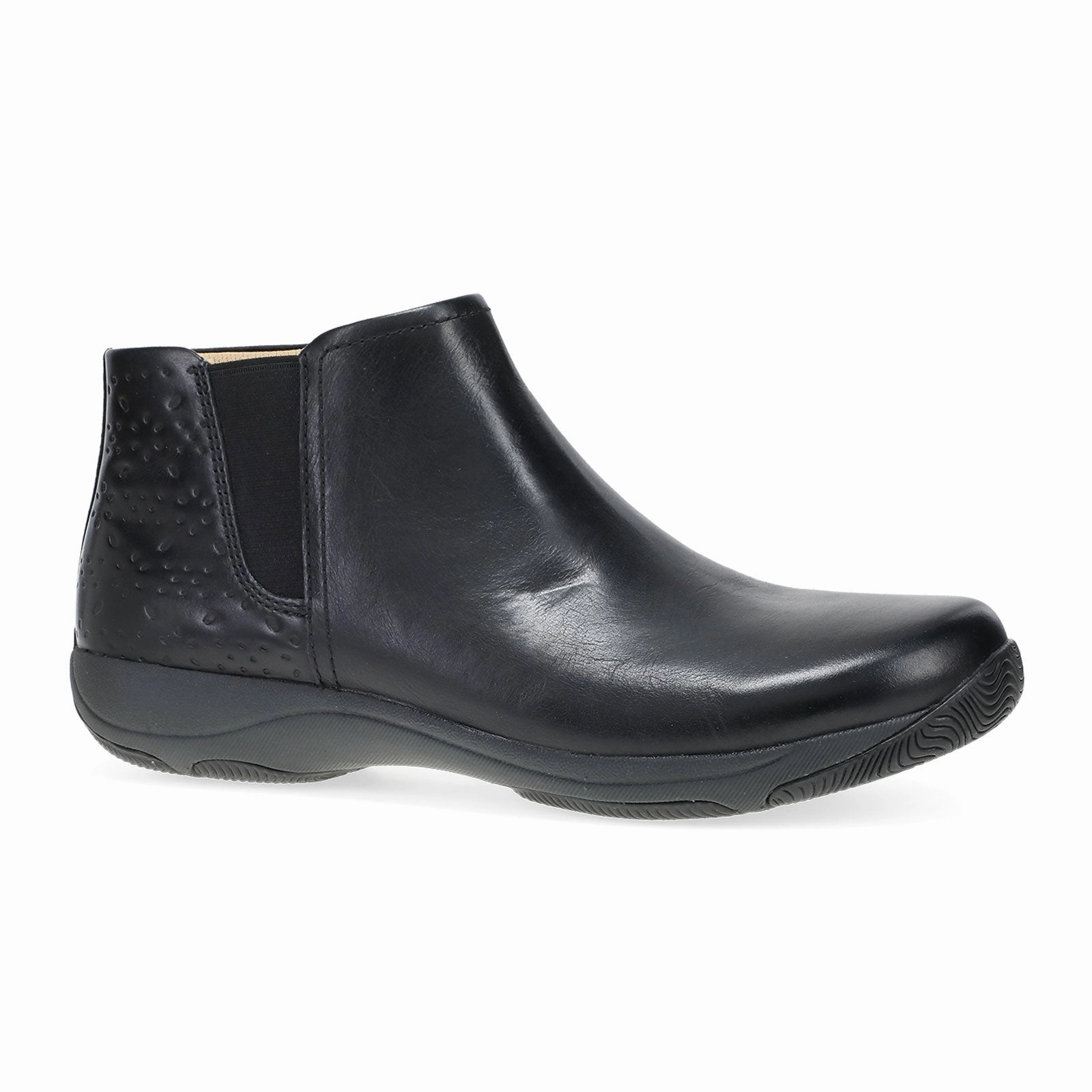 Dansko Sherry Ankle Boot (Women) - Black Waxy Burnished Sunny Lane Wide Width Option
