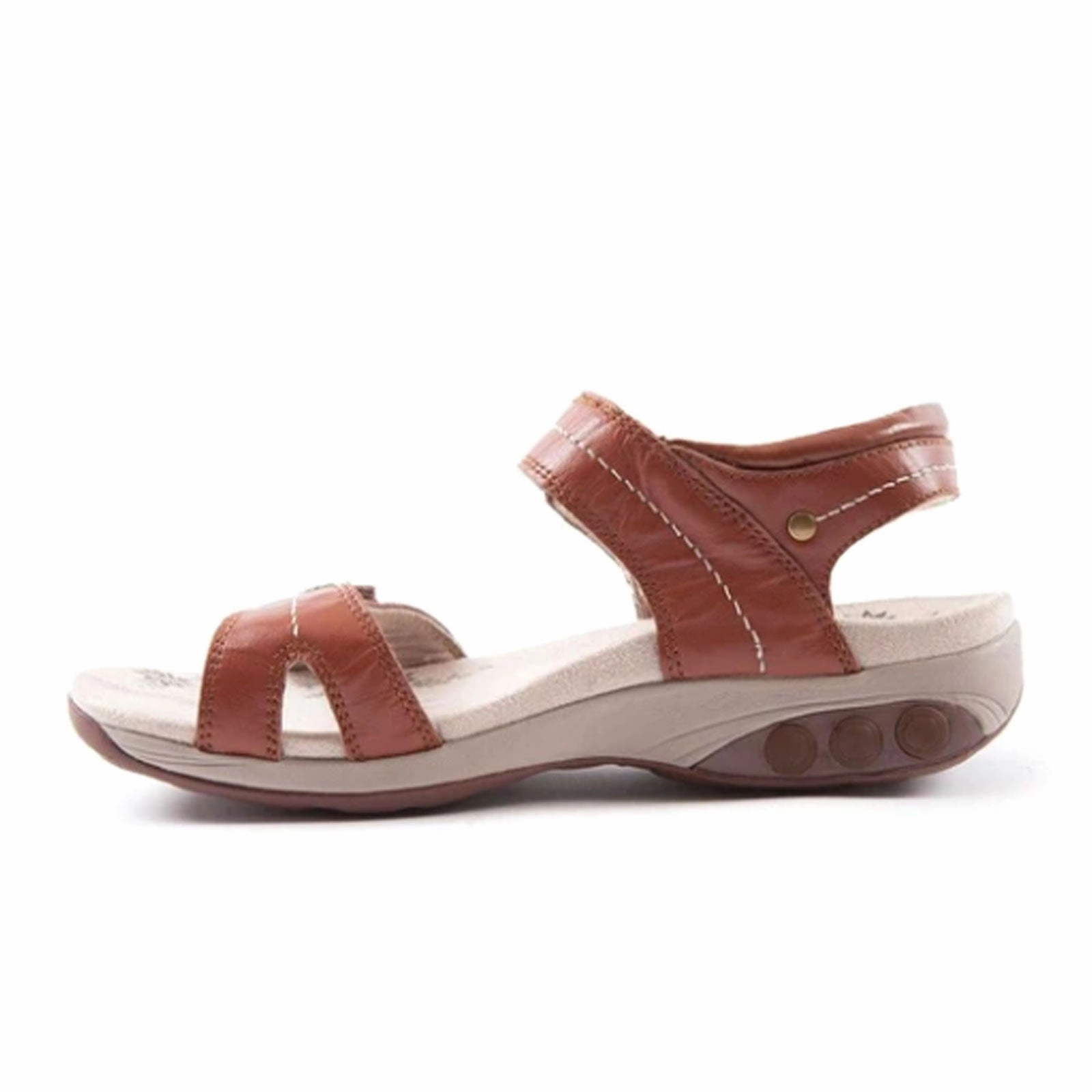 Easy Poolside Wear Therafit Grace Backstrap Sandal (Women) - Brown