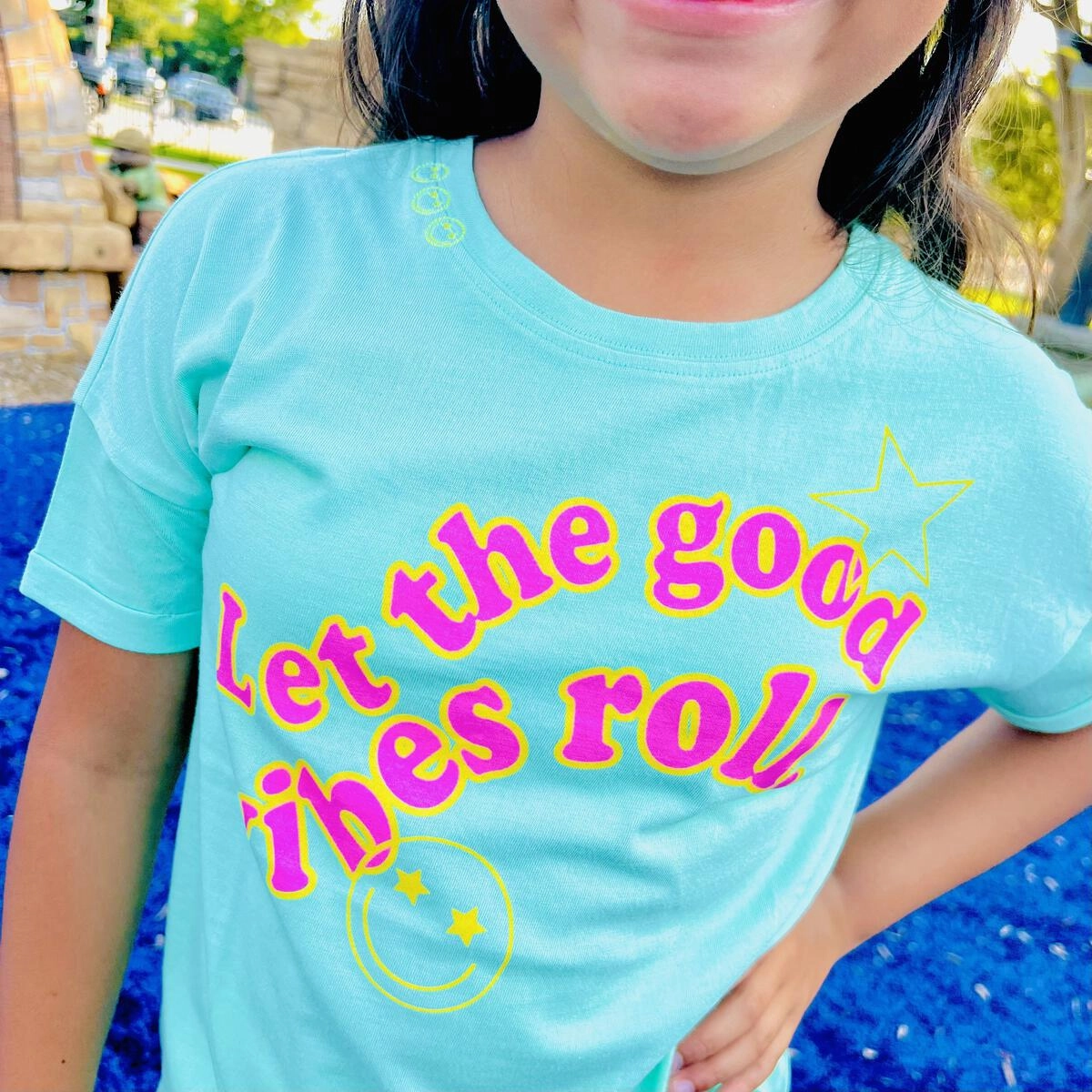 Furry Convenient Let the Good Vibes Roll Graphic Tee