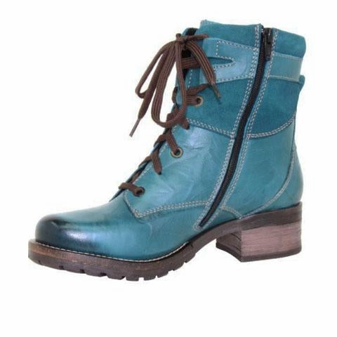 Hand-Burnished Dromedaris Kara Suede Ankle Boot (Women) - Teal