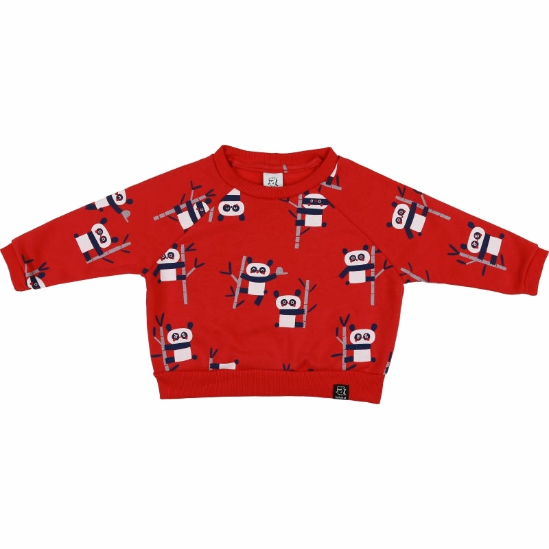 Kukukid Kids Sweatshirt - Coral Pandas best - selling
