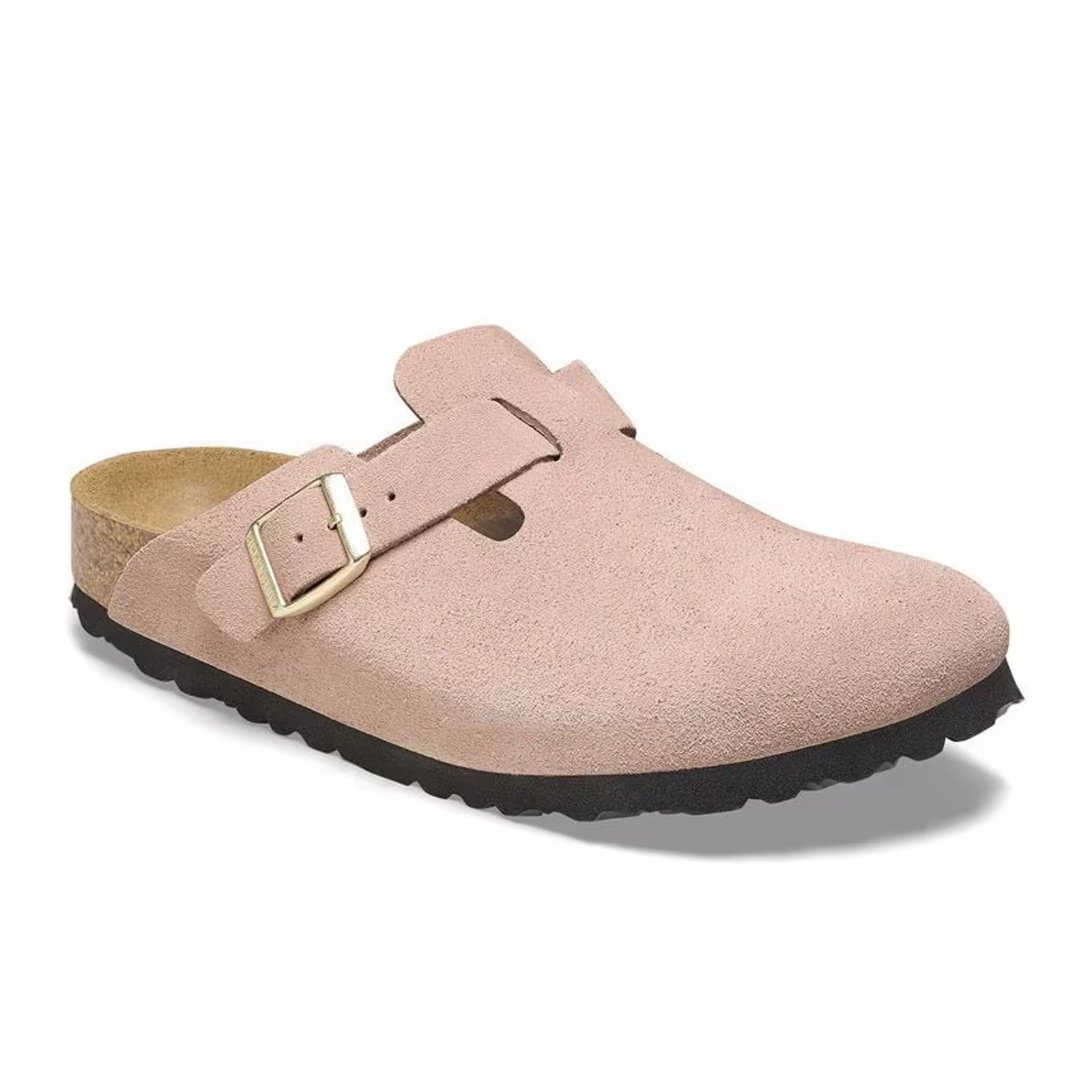 Birkenstock Boston Narrow Clog (Women) - Light Rose Suede Office Look Fresh Lane