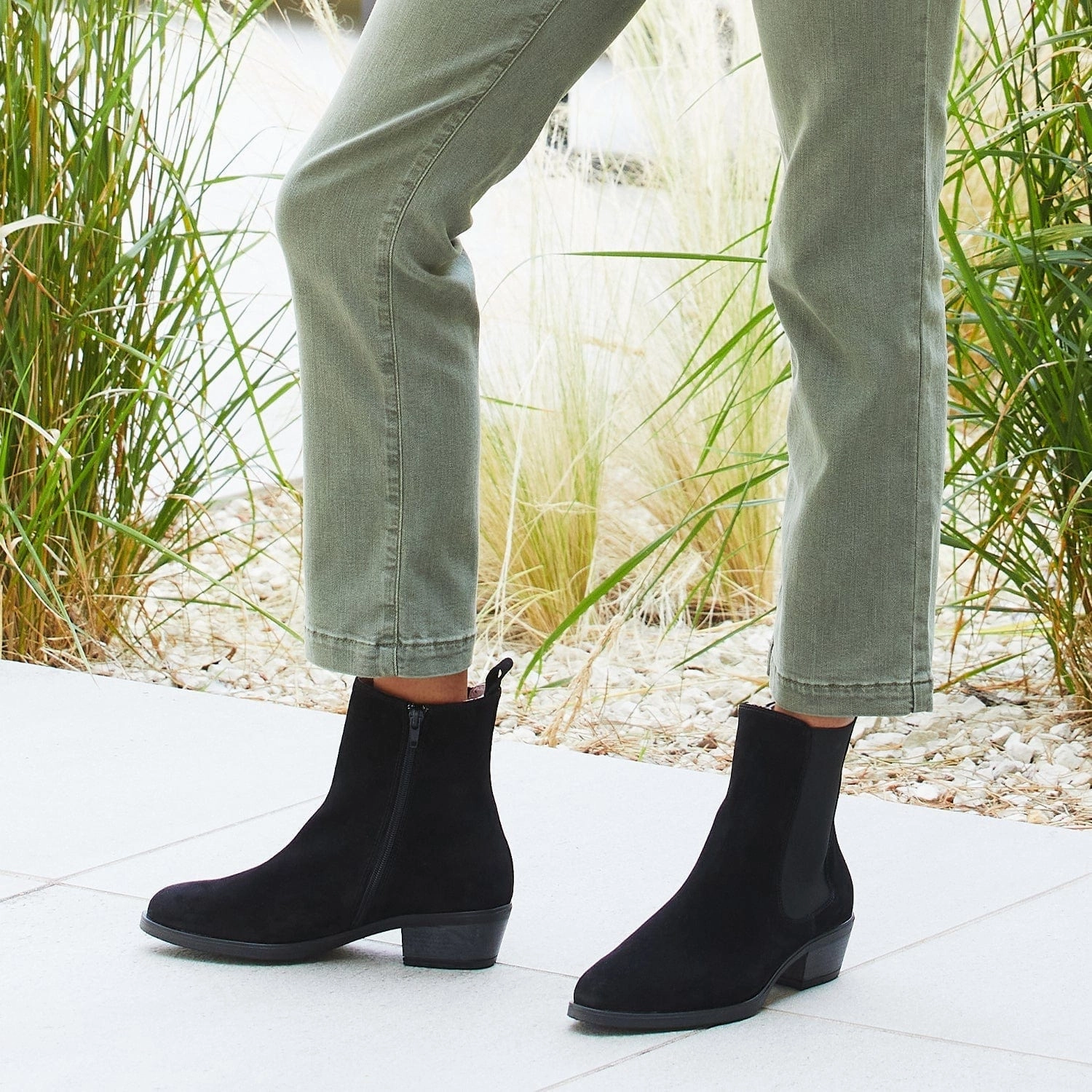 Rider: Black Suede Middle-Aged Man