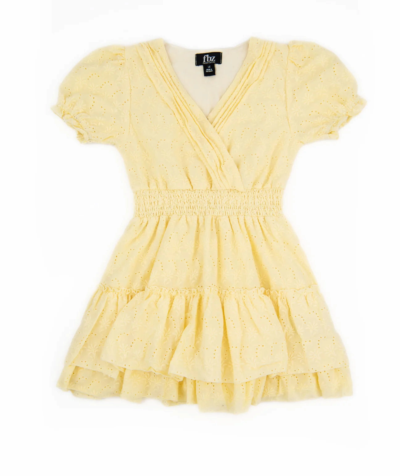 Yellow Eyelet Dress Party clothes for children Charming