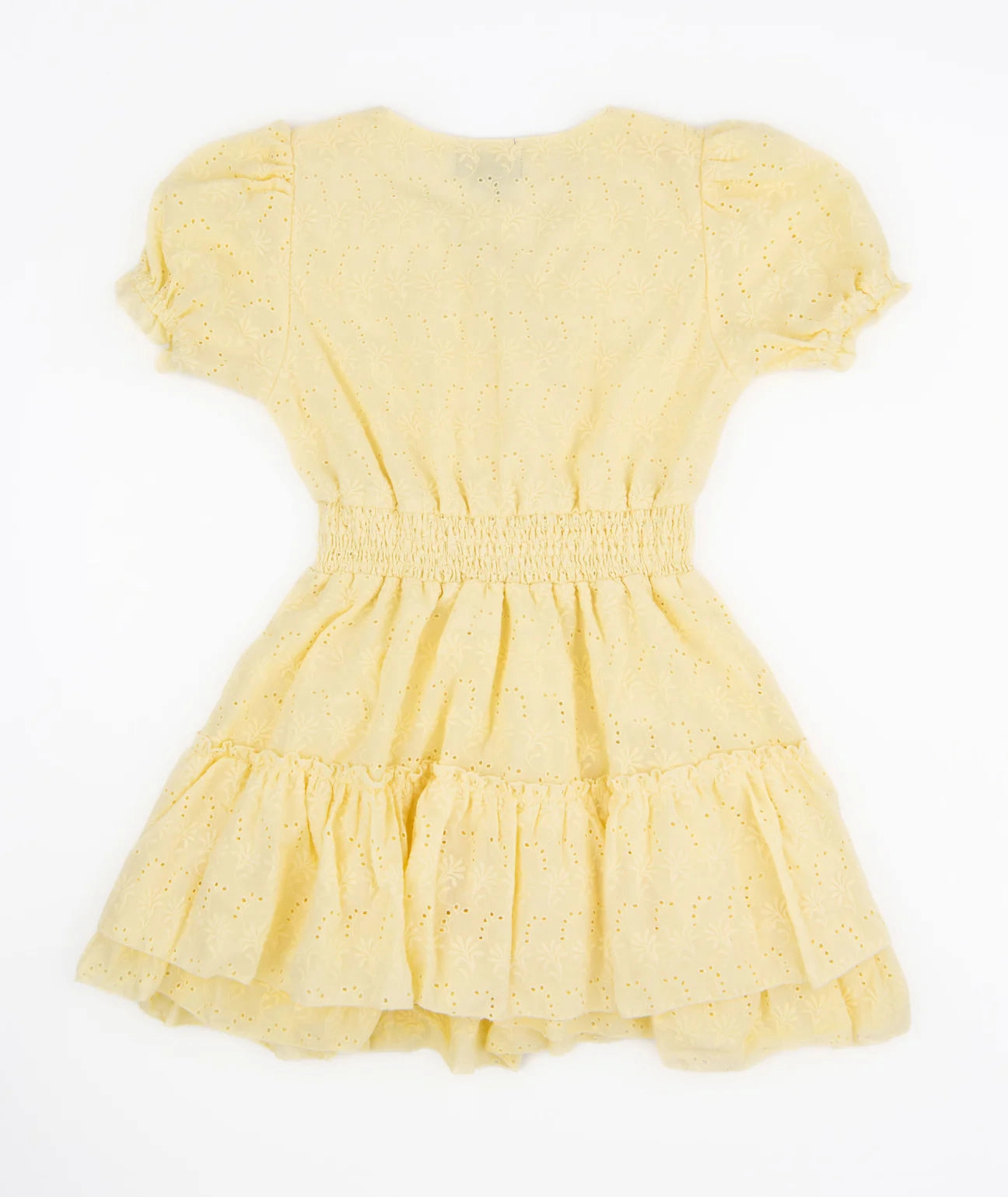 Yellow Eyelet Dress Affordable Satin