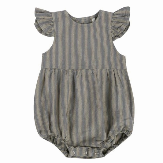 Rylee   Cru Baby Girl AMELIA ROMPER - RETRO STRIPE Sweet