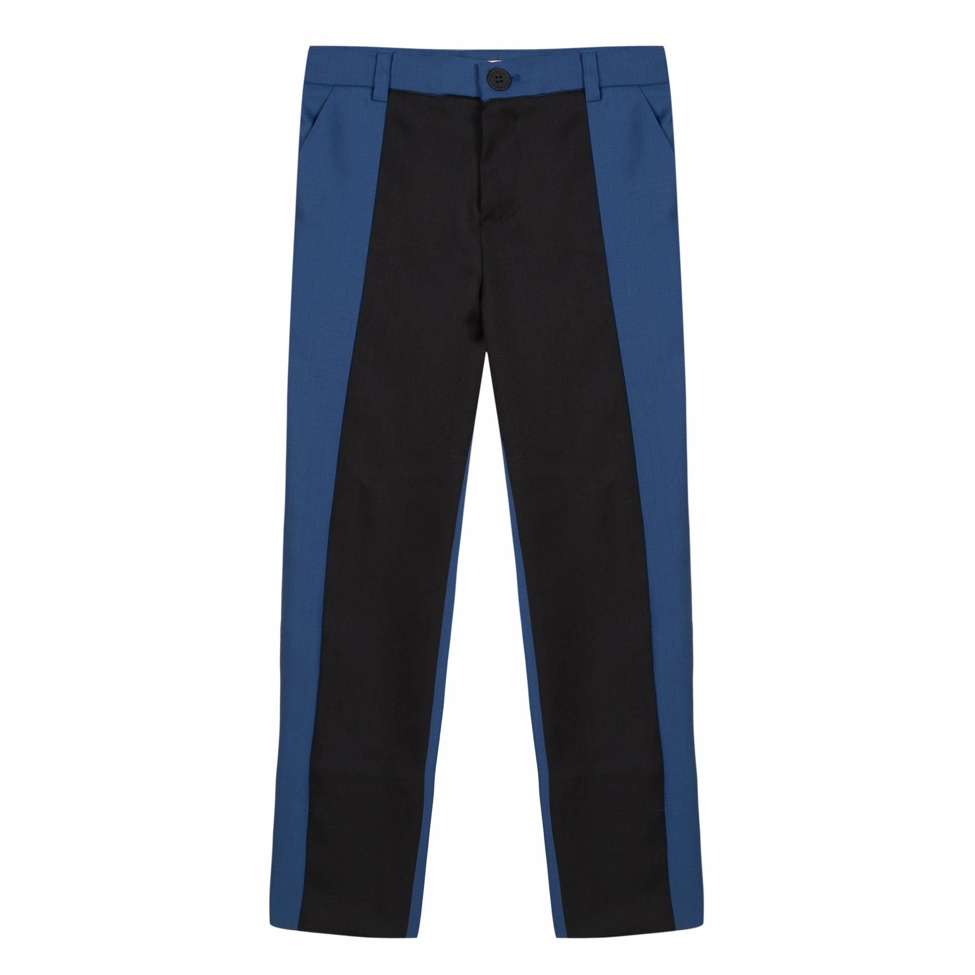 Kenzo Kids Boy Black & Blue Suit Pants Curvy Practical