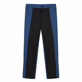 Kenzo Kids Boy Black & Blue Suit Pants Curvy Practical