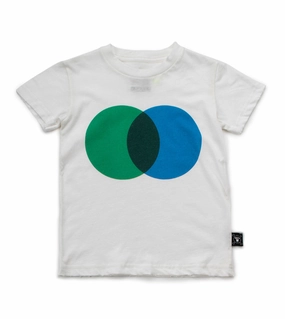 Nununu Kids Colorful Circle T-shirt - White/Green Soft kids' fabrics Prince costumes for children
