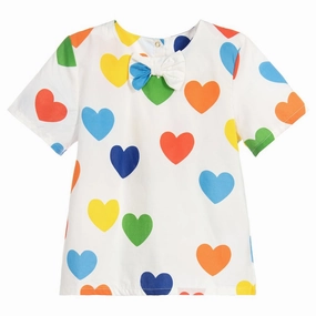 Swimwear for kids Mini Rodini Kids Girl Rainbow Love Woven Blouse
