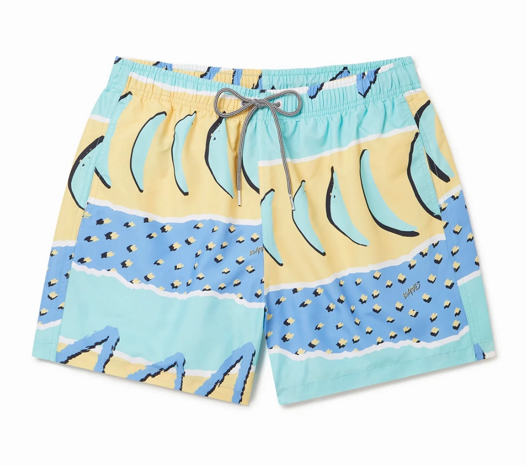 colorful Fresh Prince Kids Swim Shorts- Mint