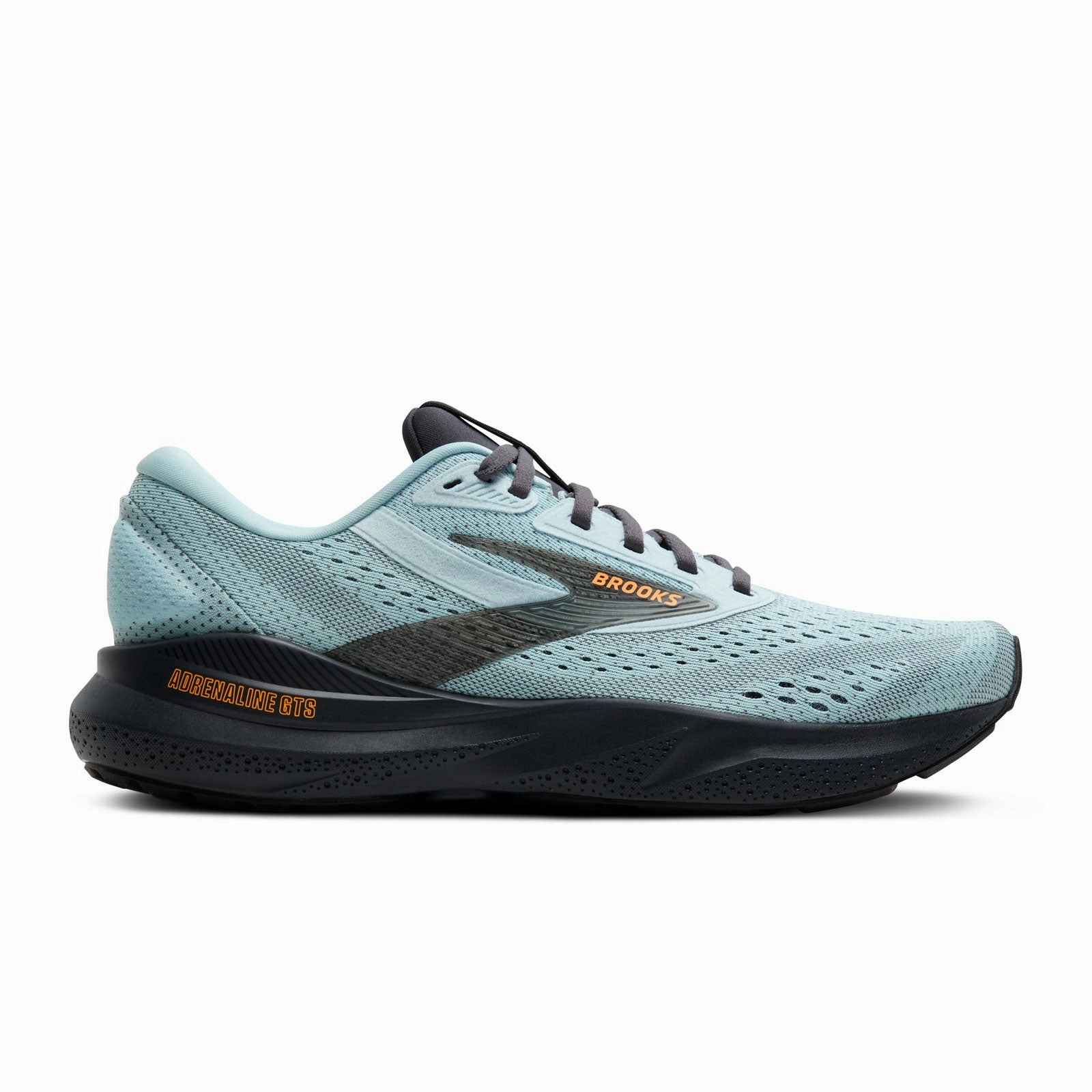 Brooks Adrenaline GTS 24 Running Shoe (Men) - Winter Sky/Ebony/Orange Calm Motion Anti Odor