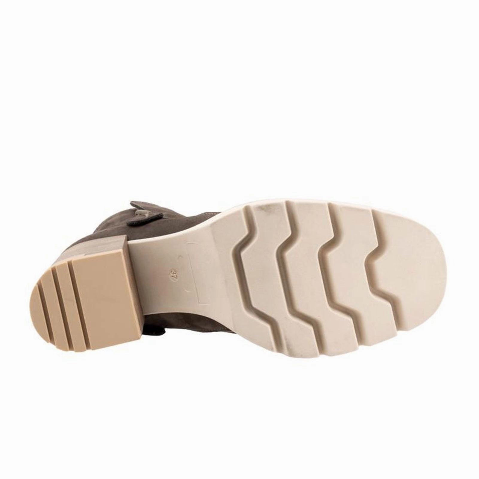 Lace   Up Office-Ready Footwear Bueno Elliott Heeled Mid Boot (Women) - Stone Nubuck