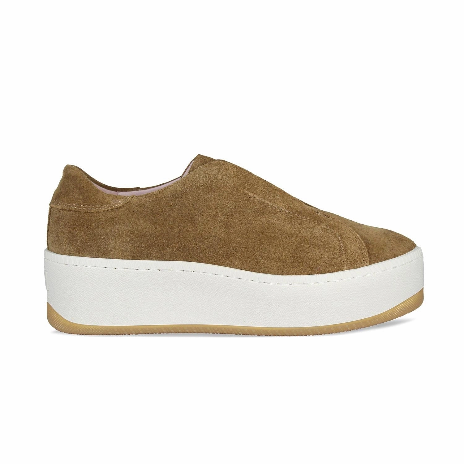 Ergonomic Footbed Design Breathable fabric Drama: Tan Suede