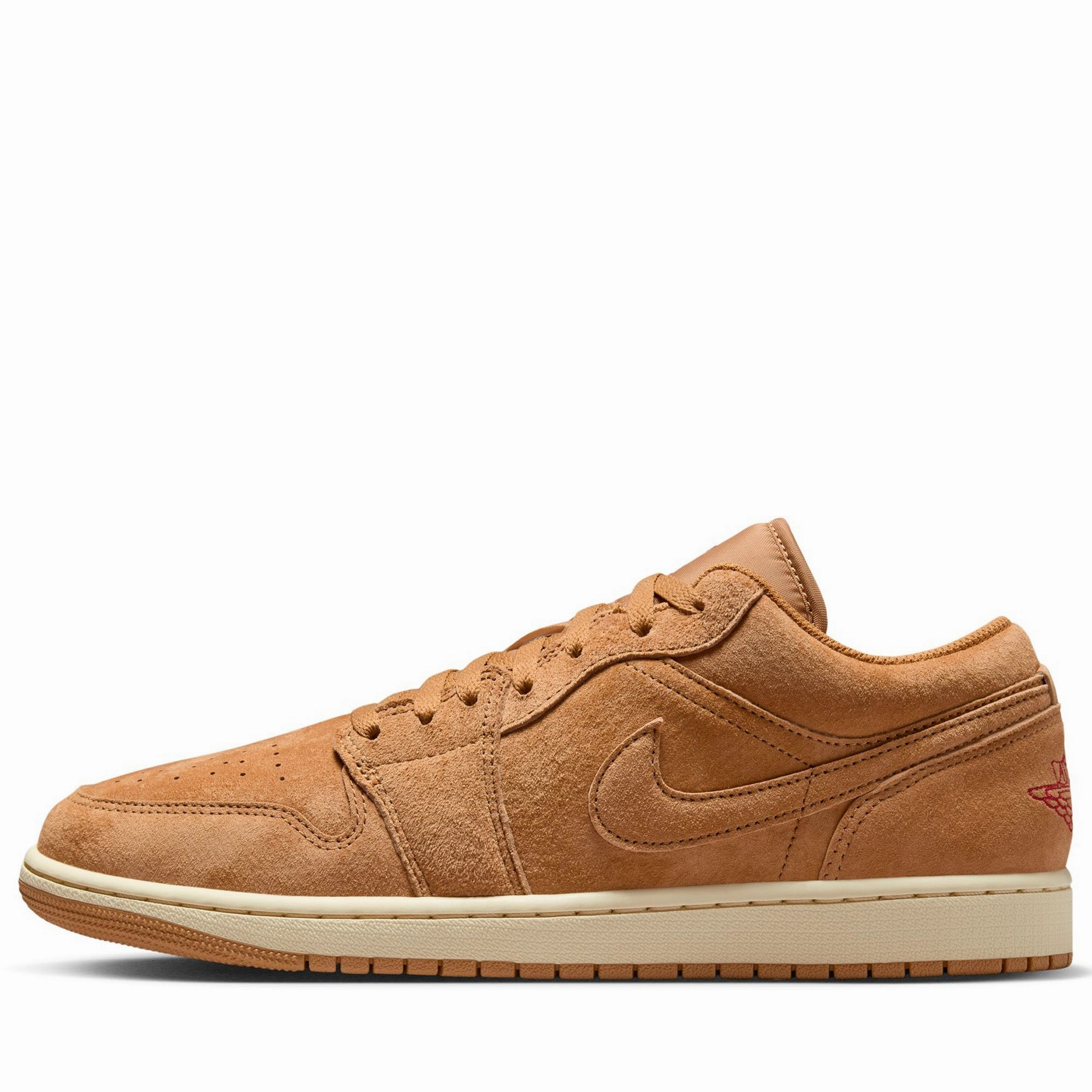 Air Jordan 1 Low SE - Flax/Varsity Red Everyday Walking Comfort Relaxed Walking Footwear