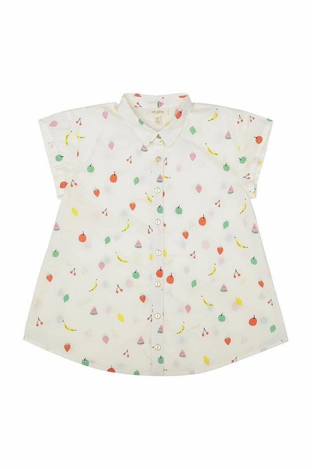 SOFT GALLERY Diza Short Sleeve Shirt 569-104-793 Golf wear for kids Glossy