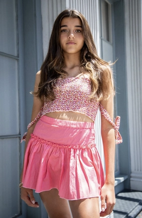 Classy The Drew Skirt - Salmon Pink