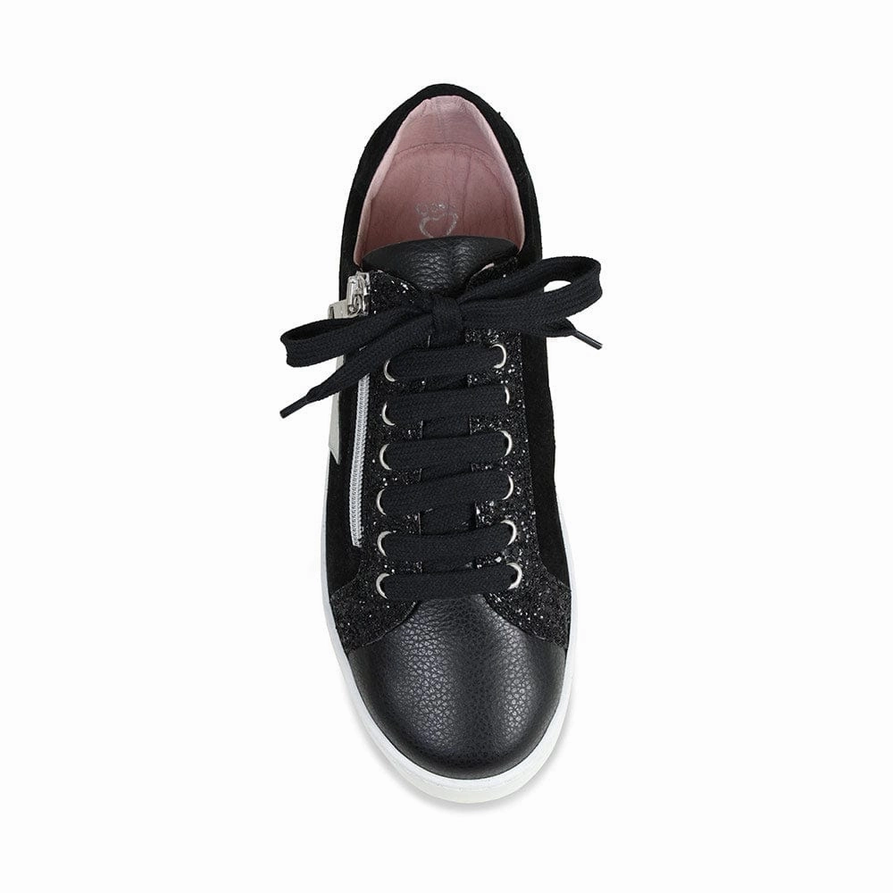Smart Chic Flexible sole construction Star: Black Leather & Suede