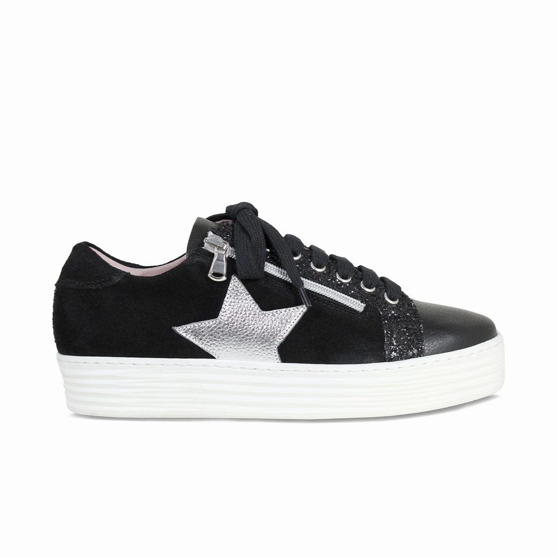 Training Pulse Shock Control Star: Black Leather & Suede