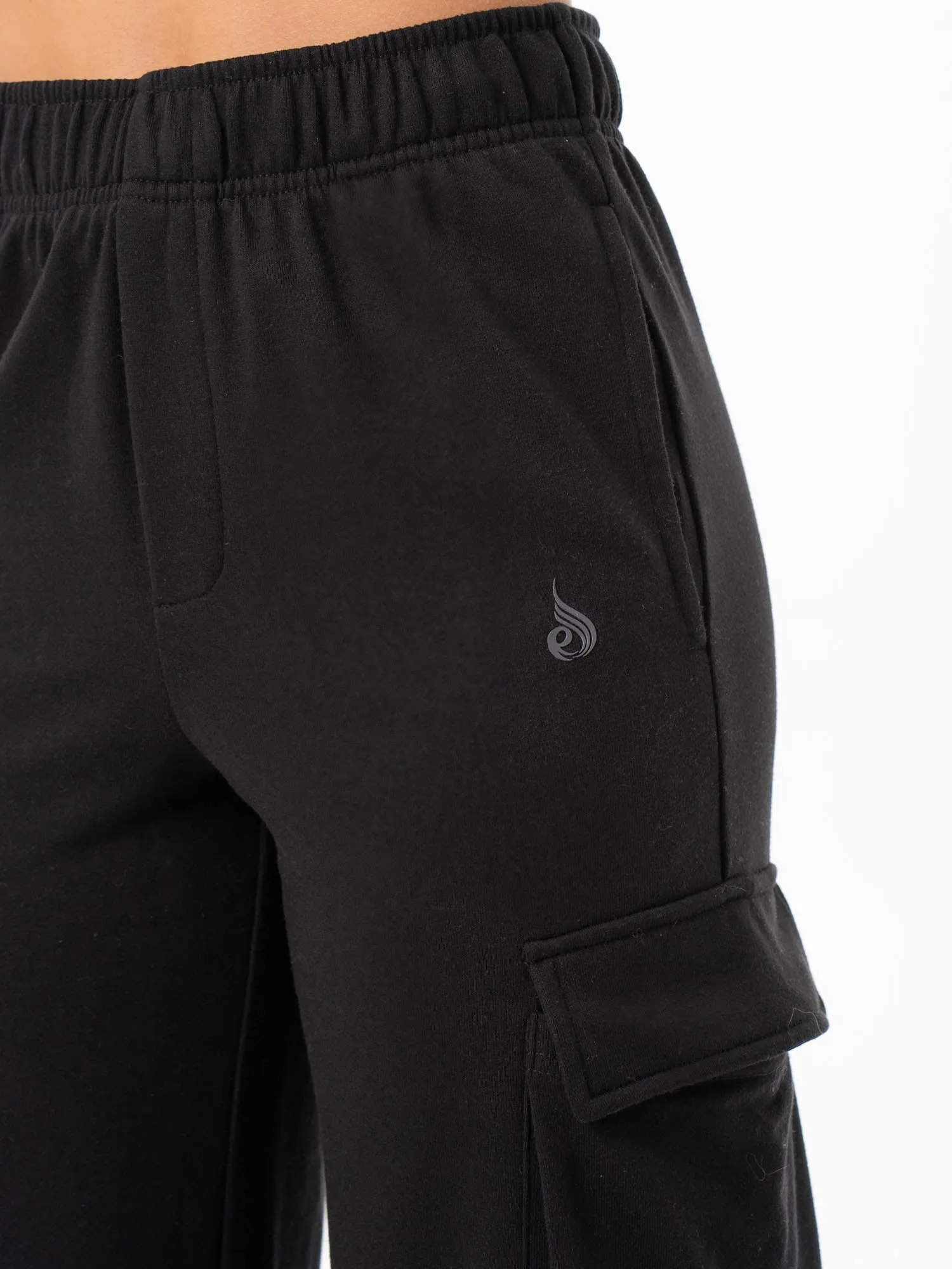 Functional Design Stable Shape Cargo Track Pant - Black