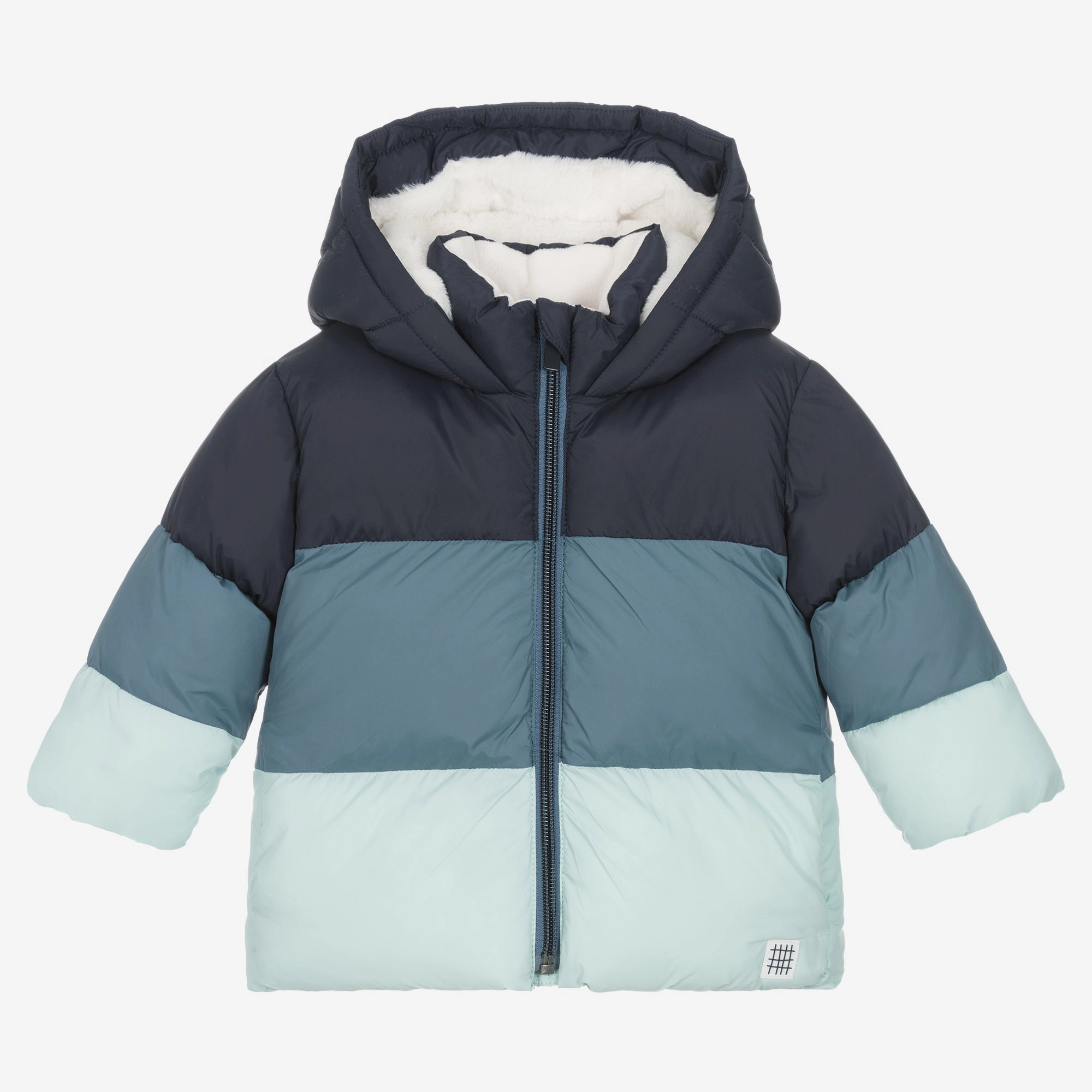 CARR??MENT BEAU Baby Blue Hooded Puffer Jacket - 9M playground Smart