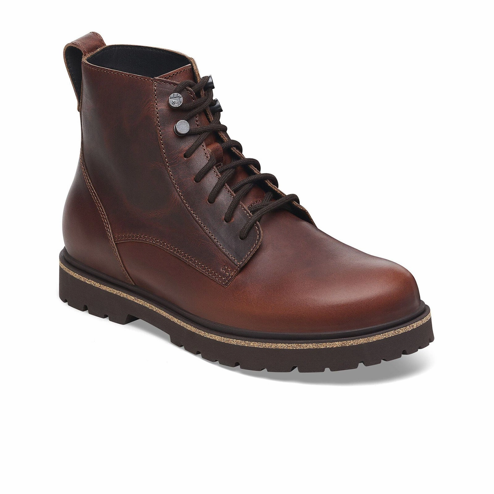 Birkenstock Highwood Lace Boot (Men) - Chocolate Leather Feel Good Fast Morning