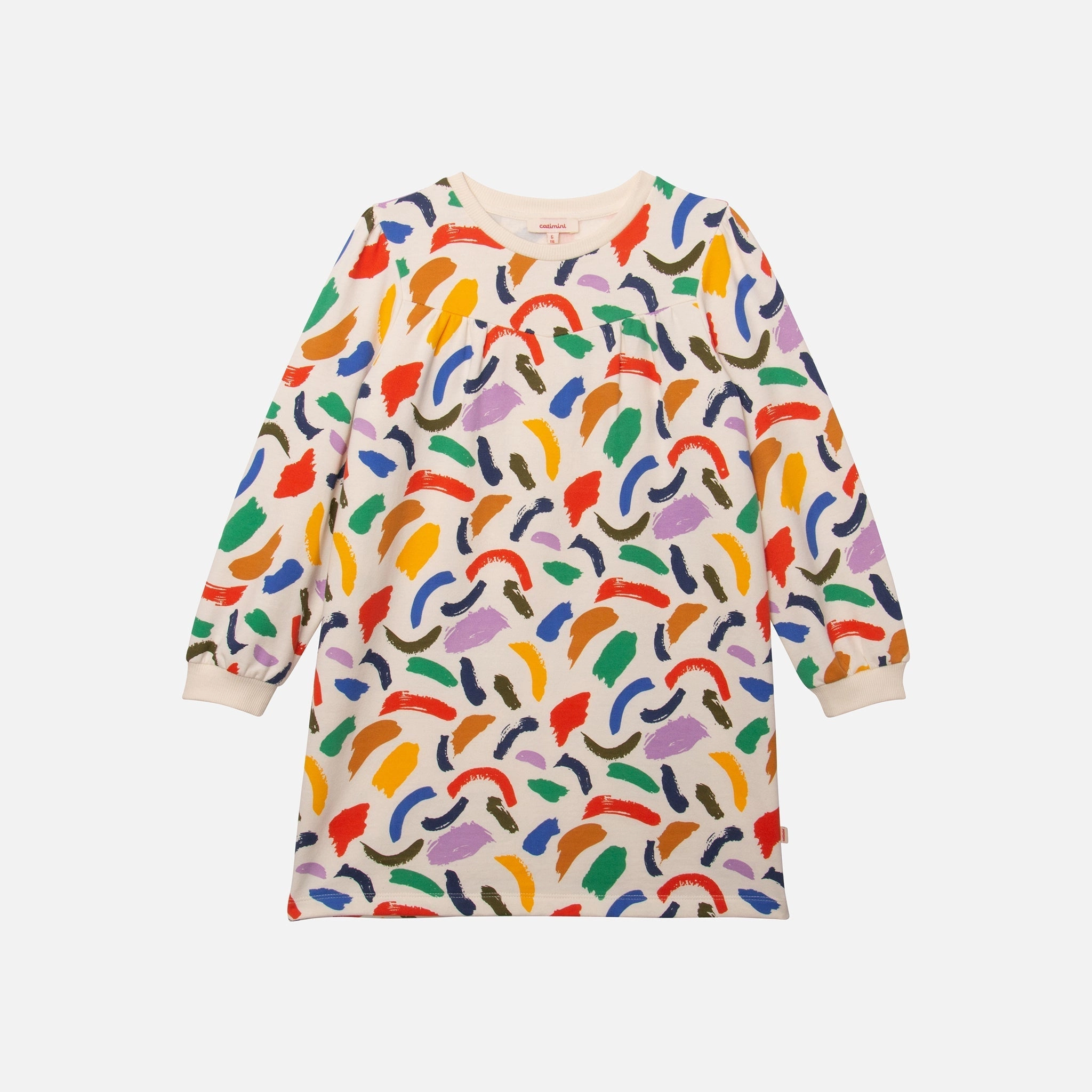 Comfortable kids' attire Catimini Kids Girl Printed Long Sleeve Skirt Dress