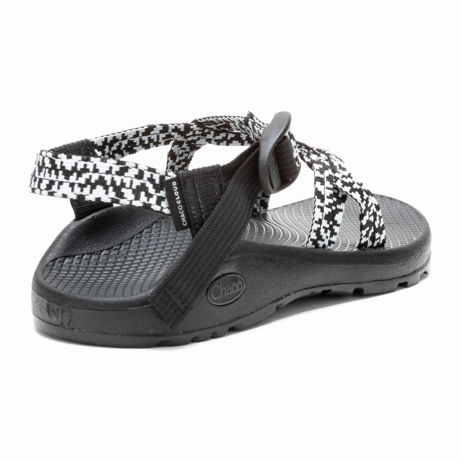 Lace Up Chaco Z/Cloud X Active Sandal (Women) - Pixel B&W