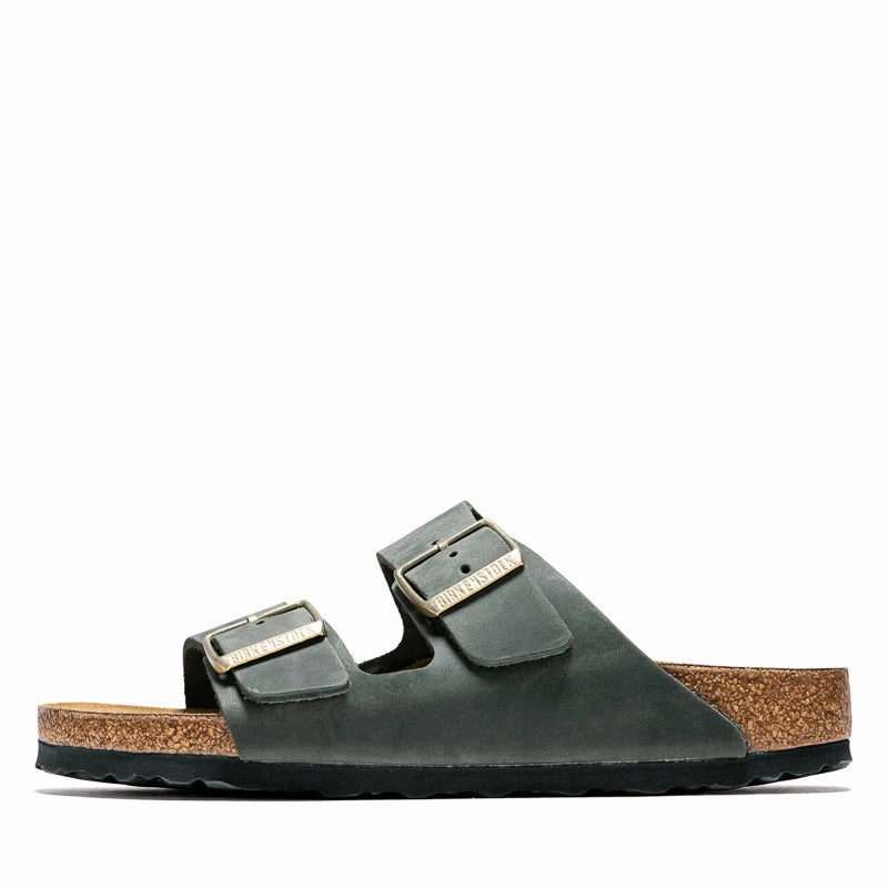 Elegant Shape Women's Birkenstock Arizona Oiled Leather - Thyme