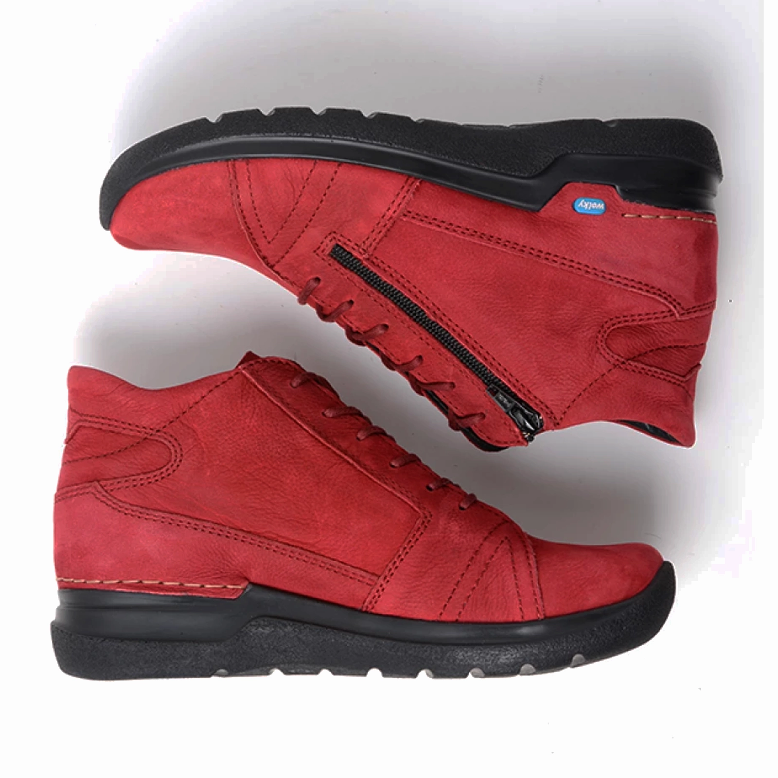 Wolky Why Ankle Boot (Women) - Oxblood Antique Nubuck Comfortable Office Wear Comfortable Slip-on Design