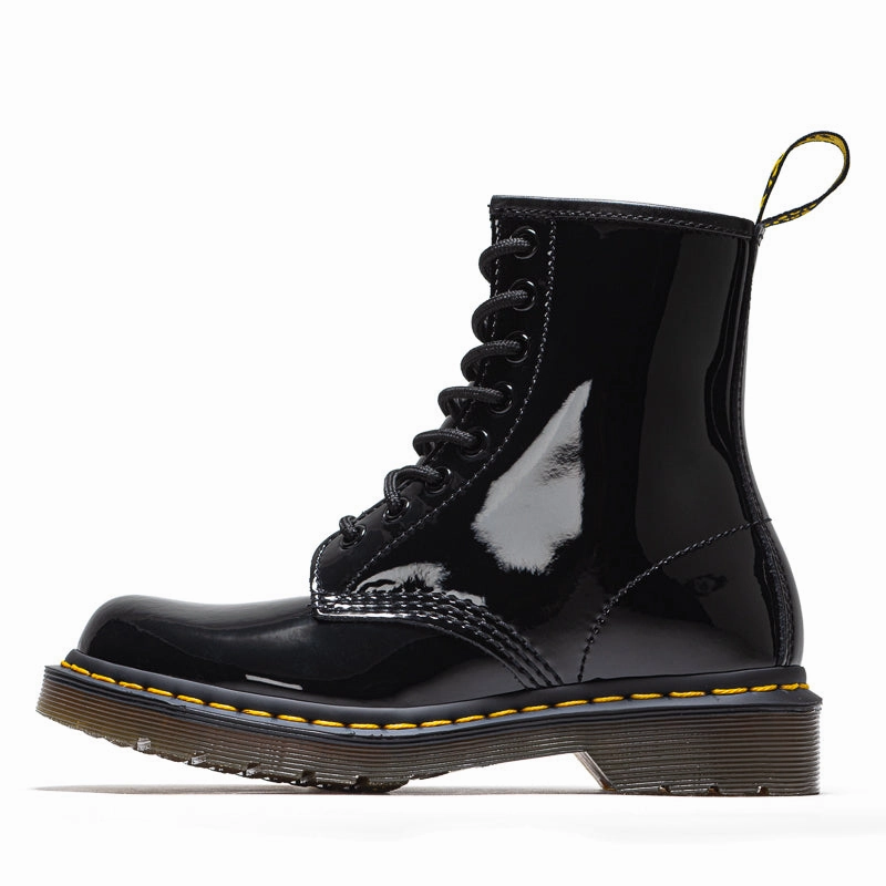 Women's Dr. Martens 1460 - Black Patent Lamper Clean Steps Weekend Walk