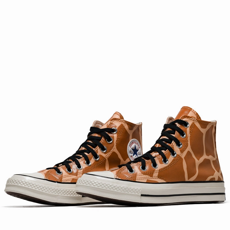 Morning Breeze Converse Chuck 70 Glow-In-The-Dark Giraffe Print - Ginger Snap/Egret