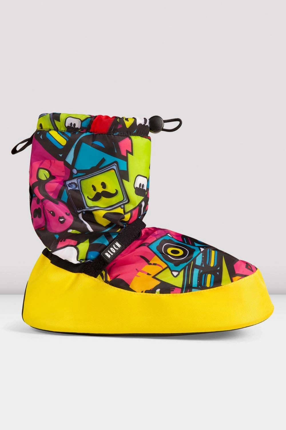 Childrens Sticker Print Warm Up Booties Torsional Rigidity Enhancements